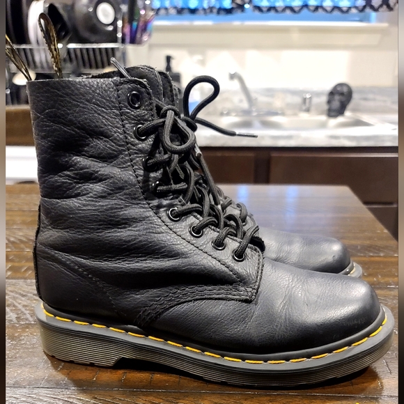 Dr. Martens Leather Black Boots - Picture 3 of 7